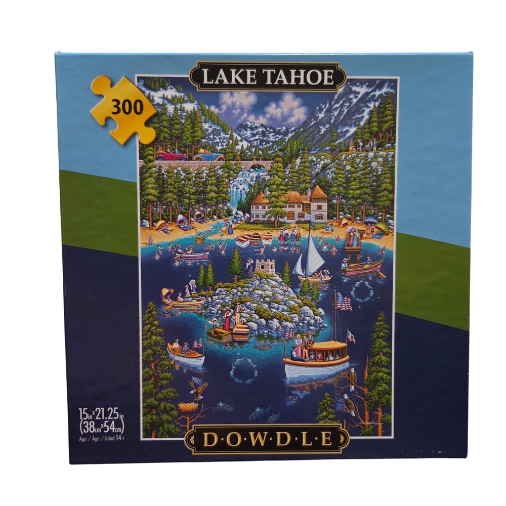Dowdle Lake Tahoe 300 Large Piece Jigsaw Puzzle Eric Dowdle Folk Art 22800
